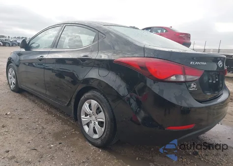 2016 Hyundai Elantra Se из США, поврежденный, VIN 5NPDH4AE9GH663463